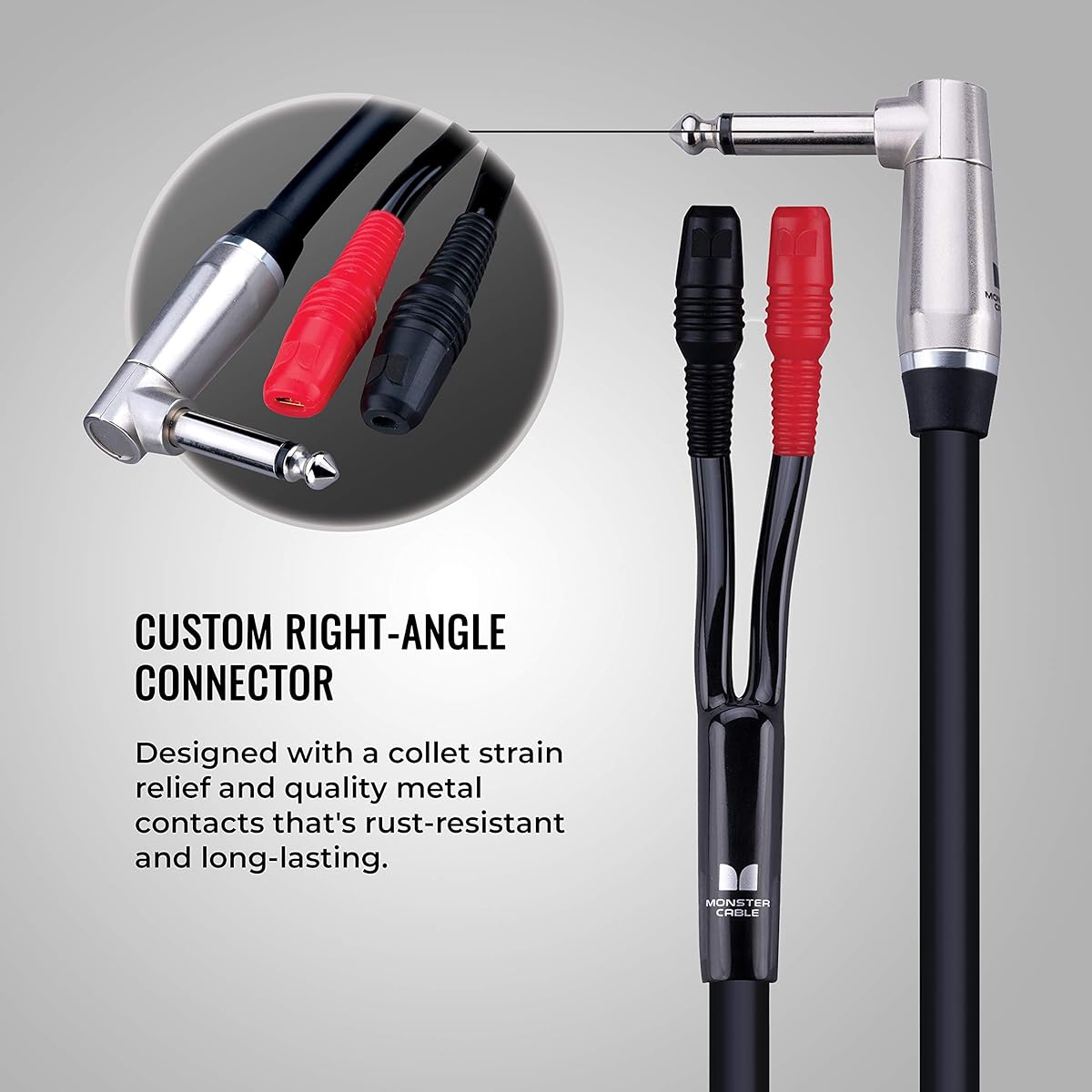 Monster Prolink Performer 600 Combo Amplifier Speaker Cable - 1/4" to Faston Speaker Cable 6'