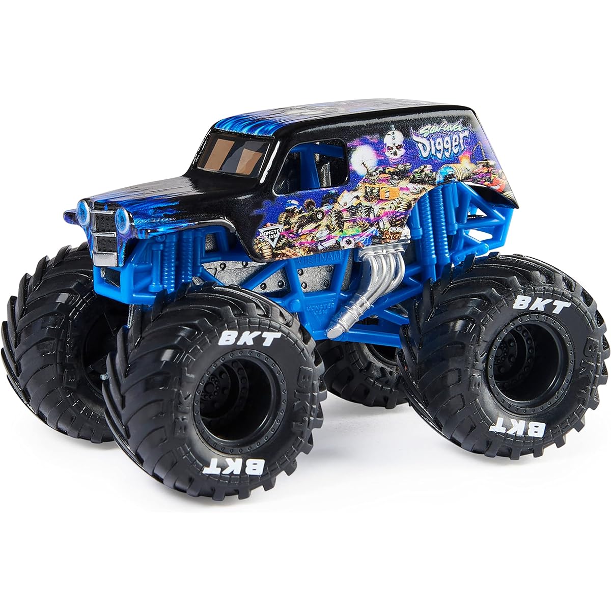 Monster Jam [Official] Sonnuva Digger Monster Truck Diecast Car True Heavy Metal Series 1:64 Scale Kids Toy for Boys Ages 3 and Up