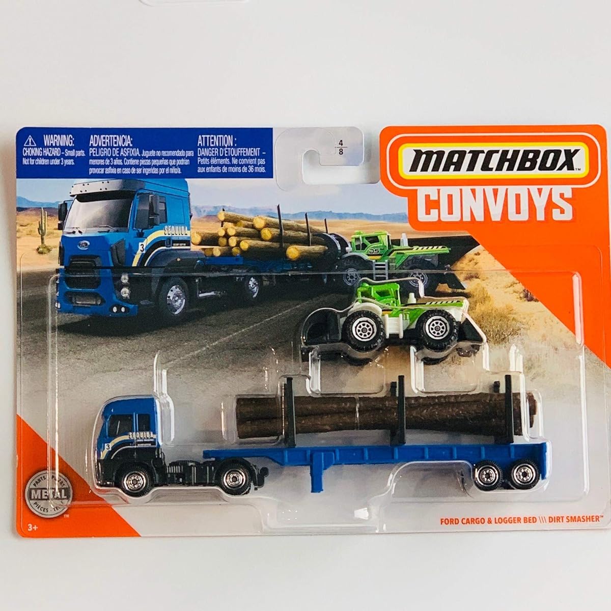Matchbox Convoys Series Ford Cargo & Logger Bed Dirt Smasher