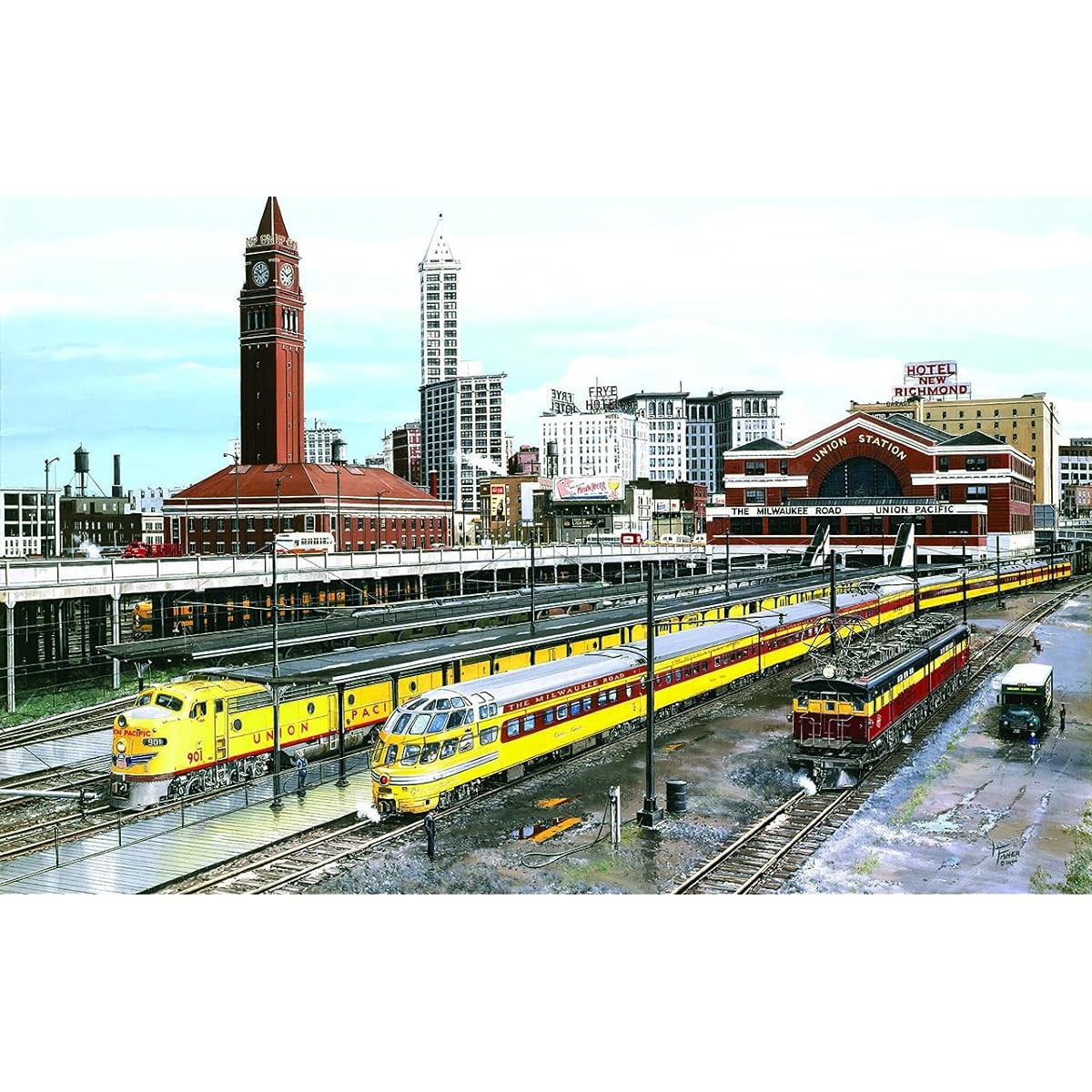 SunsOut Seattle 1000 Piece Jigsaw Puzzle
