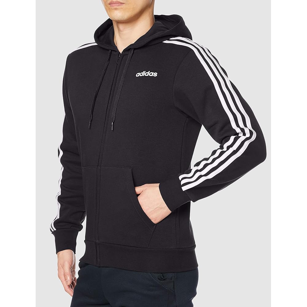 [Adidas] Sweat Hoodie Essentials 3 Stripes Full Zip Hoodie Men's