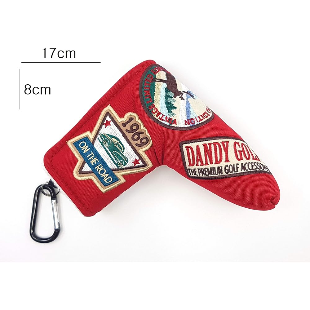 DANDY GOLF Golf Putter Cover Blade Type Pin Type Applicable Head Cover Magnetic Closure [Parallel Import]