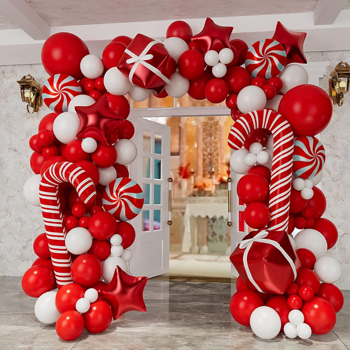 Bonropin Christmas Balloon Garland Arch Kit