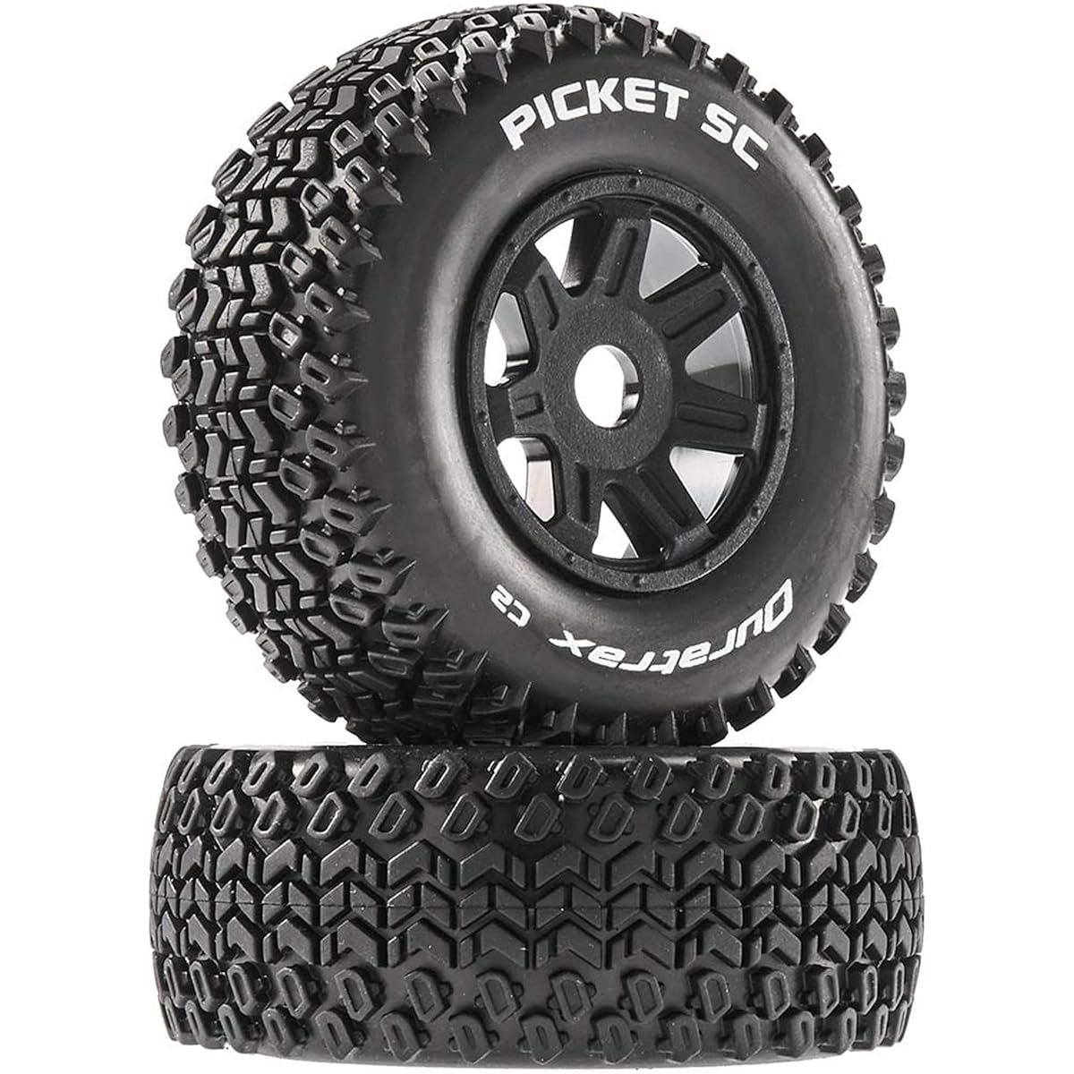 Duratrax Picket SC Mount Soft Tire Black 17mm Hex (2) DTXC5272