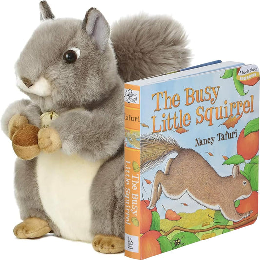 Aurora World Miyoni Grey Squirrel 8 inch Plush Collection (Vizy Squirrel Set)