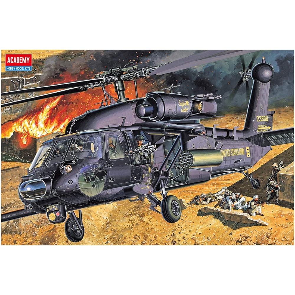 Academy 1/35 AH-60L DAP Black Hawk AM12115 Plastic Model