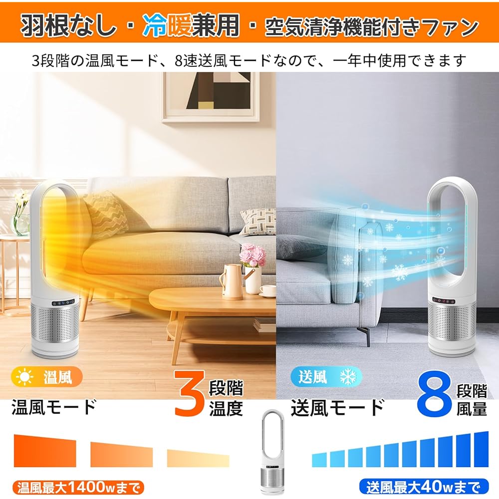 Ceramic Heater (Air Purification and Cooling Combination), Electric Fan Heater, Electric Heater, Ceramic Fan Heater, Electric Heater, Electric Heater, Electric Stove, 3 Levels of Hot Air, Eco Heat,