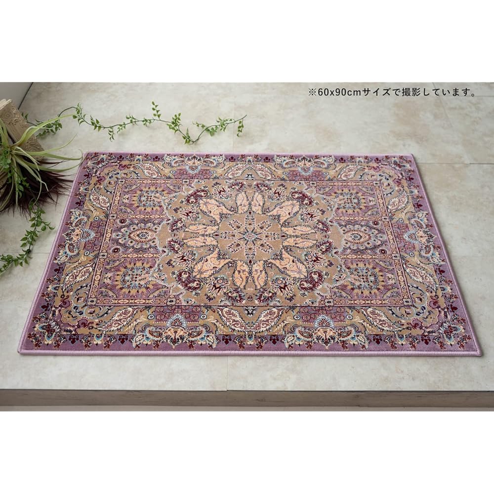 Sayan Sayan Medallion Royal Tapis Entrance Mat 60x90 cm Pink Egypt Wilton