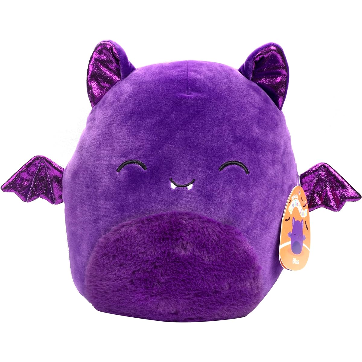 Squishmallows 10" Brass the Purple Bat - Officially Licensed KellyToy Halloween Plush - Collectible Soft & Squishy Bat Stuffed Animal - Add to Your Team - Great Gift for Kids, Girls, Boys - 10"