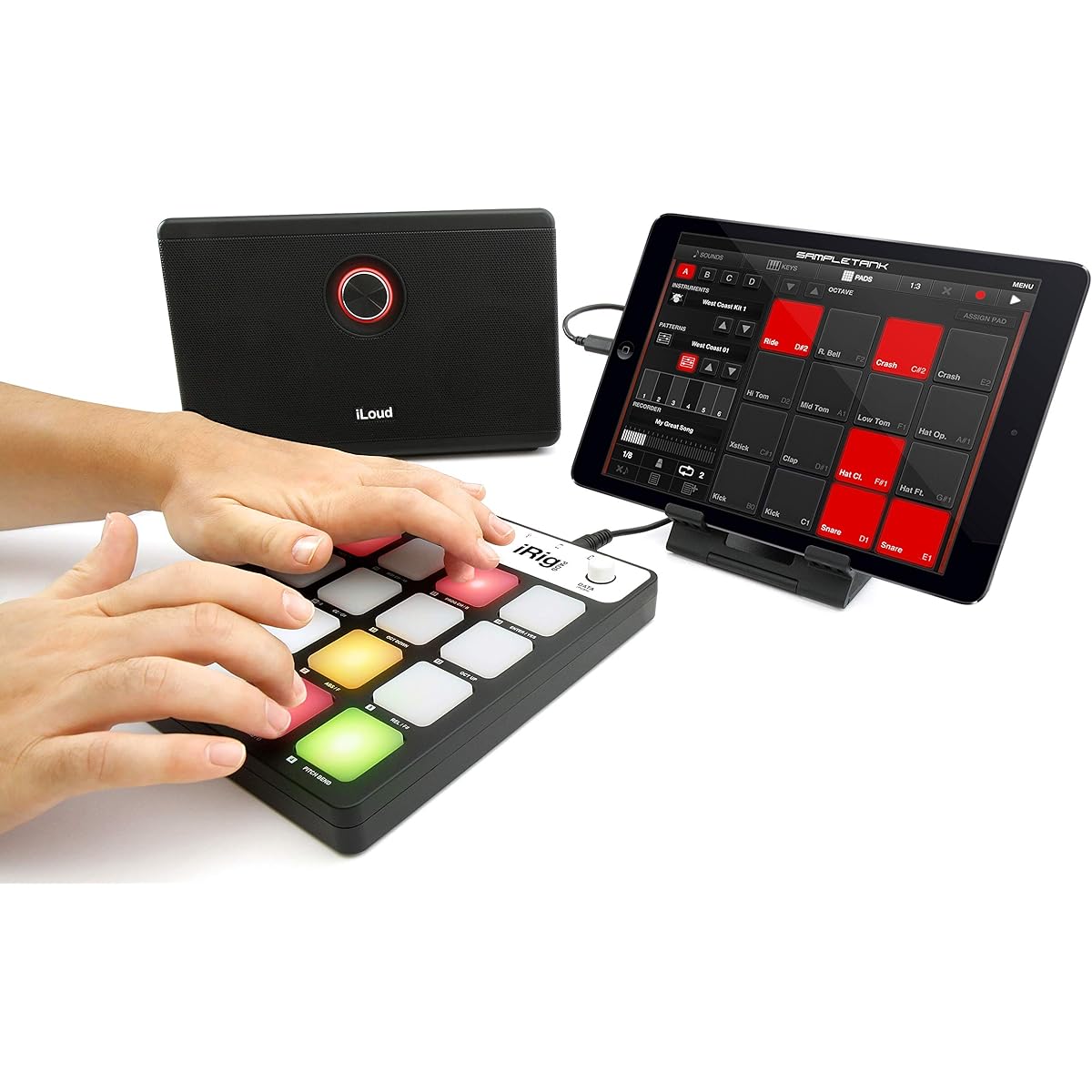 IK Multimedia iRig Pads MIDI Groove Controller [Domestic genuine product] IP-IRIG-PADS-AS