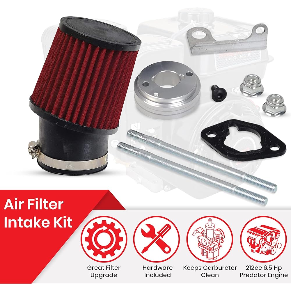 AlveyTech High Performance Air Filter Intake Kit for Coleman BT200X & CT200U Mini Bike