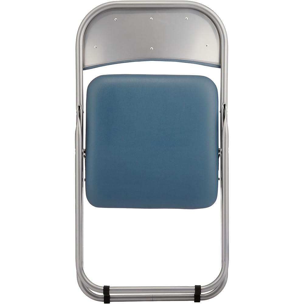 Nakabayashi Desk Chair Folding Pipe Chair Blue CX-201B