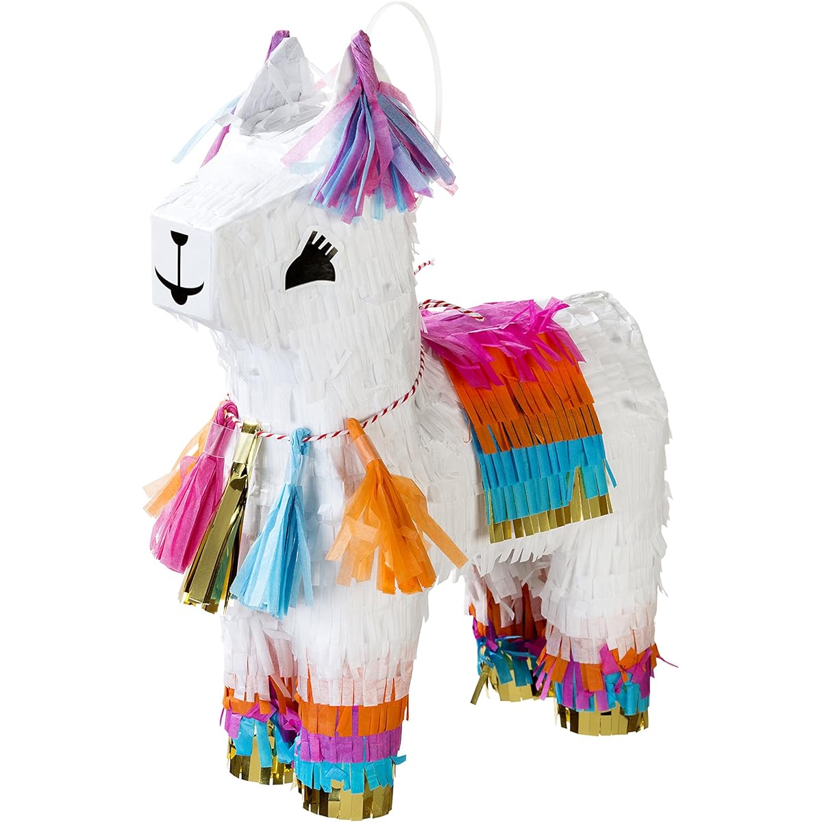 Chat Table 11" Tall Cute Size Llama Pinata for Birthday Parties and Room Decorations
