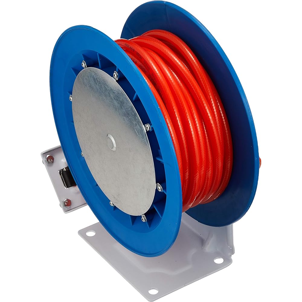 KENOH Air Hose Reel for Air Compressor Installation 12m Roll JR-612