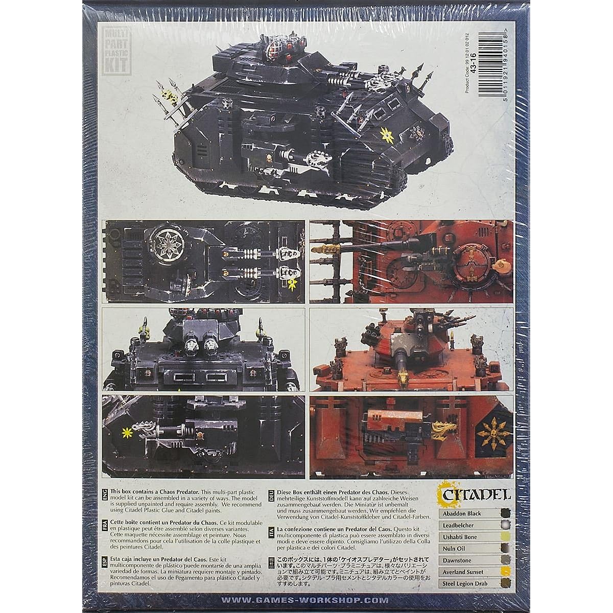 Games Workshop - 99120102012 - Warhammer 40.000 - Figurine - Predator Du Chaos