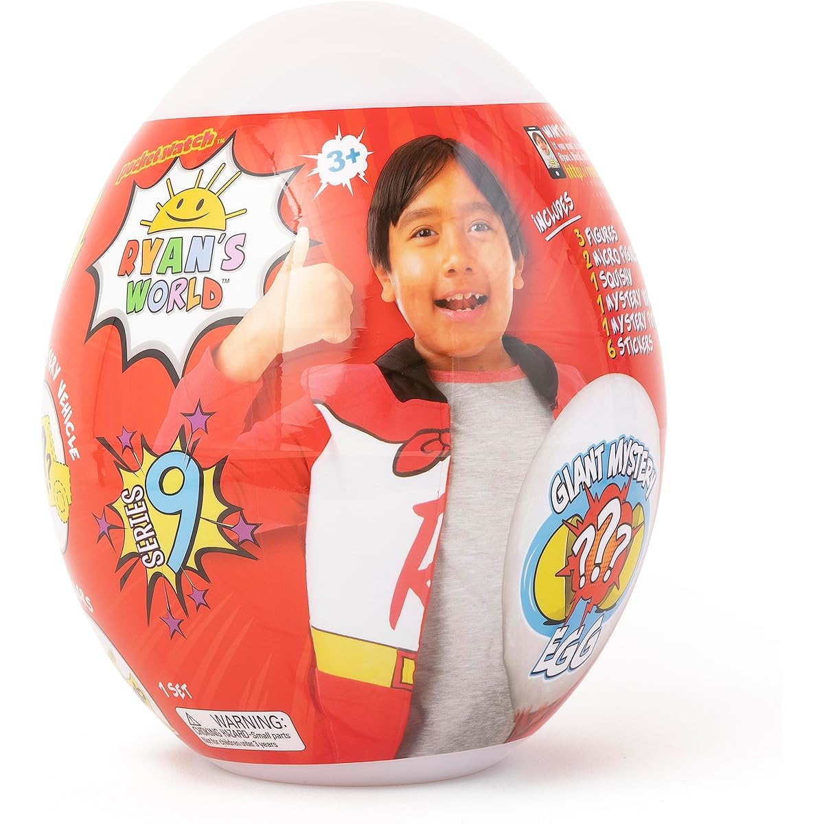 Ryan's World Giant Mystery Egg - Series 9 - Packed with fun surprises for all Ryan fans