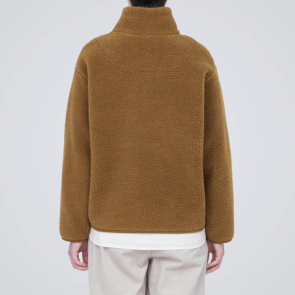 [MUJI] Pullover Boa Fleece Half Zip Pullover Women's BB2P1A3A