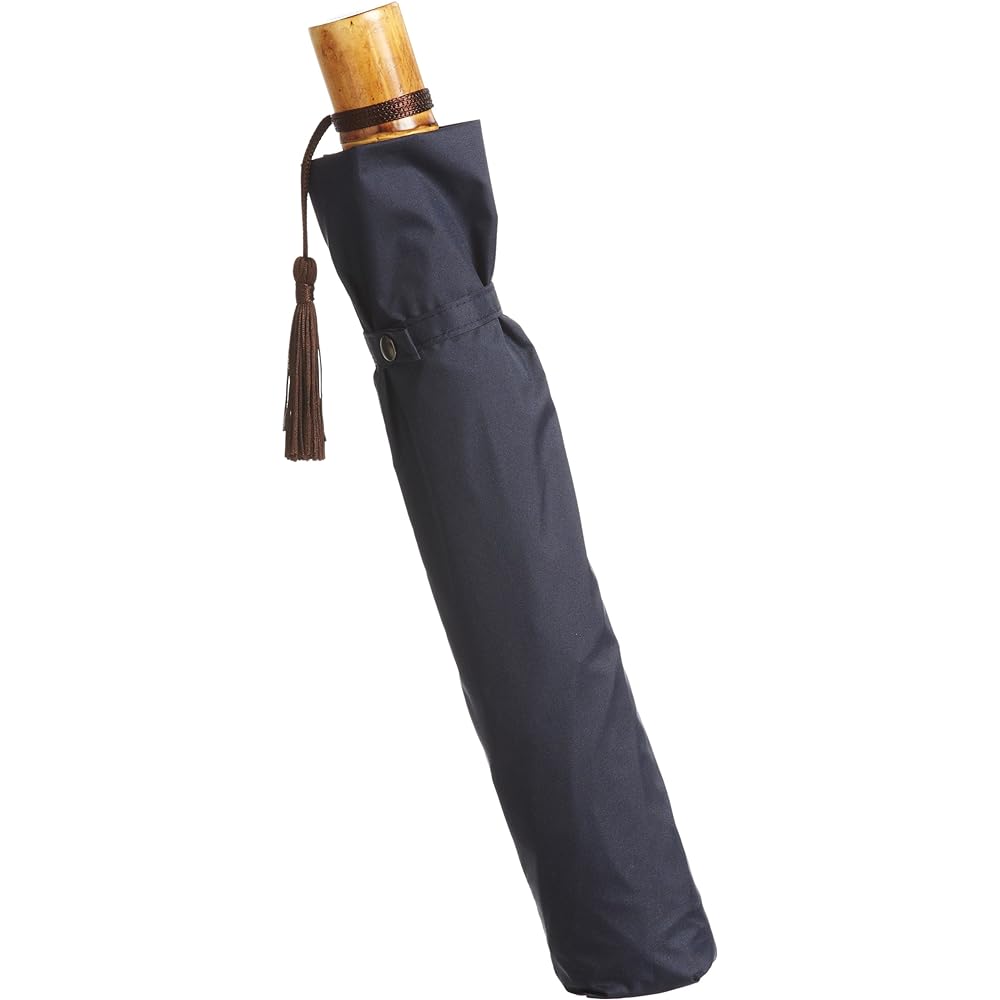 [Moonbat] Suprekorin Unisex Large size simple 1st grade blackout parasol for both sun and rain Large multi-fold folding umbrella Plain color Comes with tassels