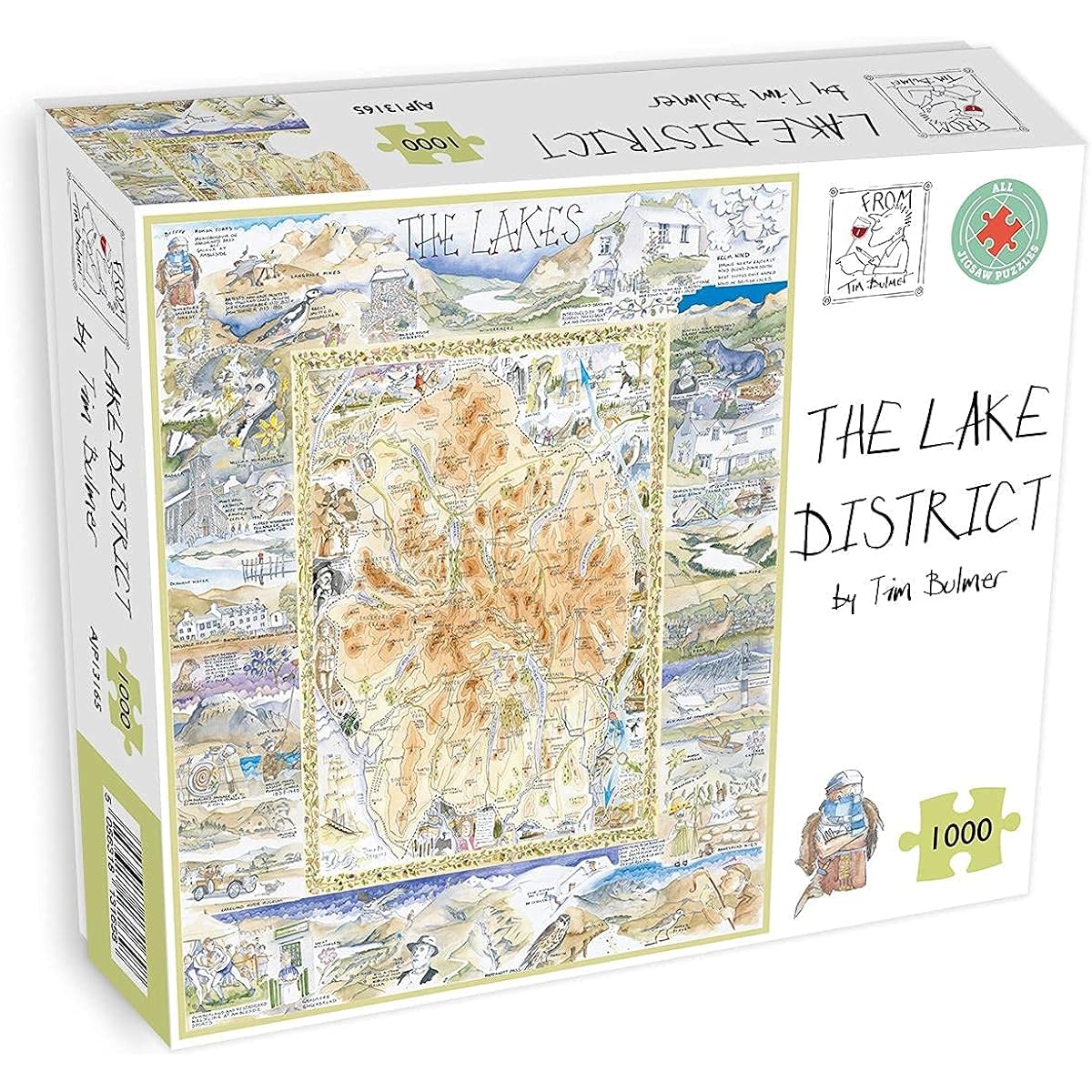 1000 Piece Jigsaw Puzzle - Lake District by Tim Bloomer - Comical 1000 Piece Puzzle for Adults Colorful Jigsaw Puzzle 66cm x 50cm Interesting Jigsaw Puzzle