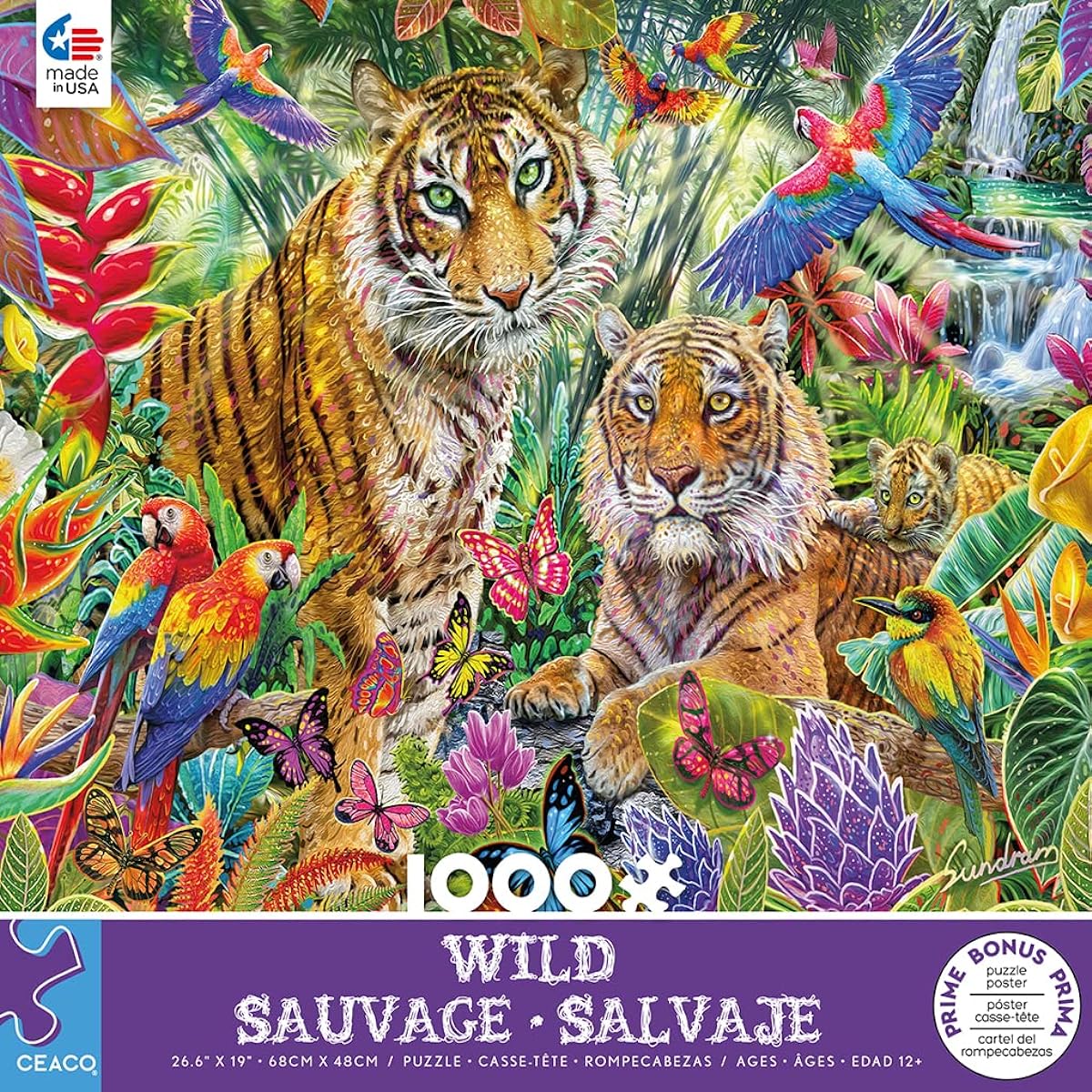 Ceaco - Wild - Tiger's Eye - 1000 Piece Jigsaw Puzzle