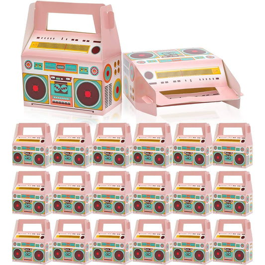 80s Party Favor Boxes Novelty Boom Favor Boxes 80s Theme Retro Radio Decorations Hip Hop Theme Party Favors Supplies Table Centerpieces 1980s Retro Theme Music Birthday Party Supplies