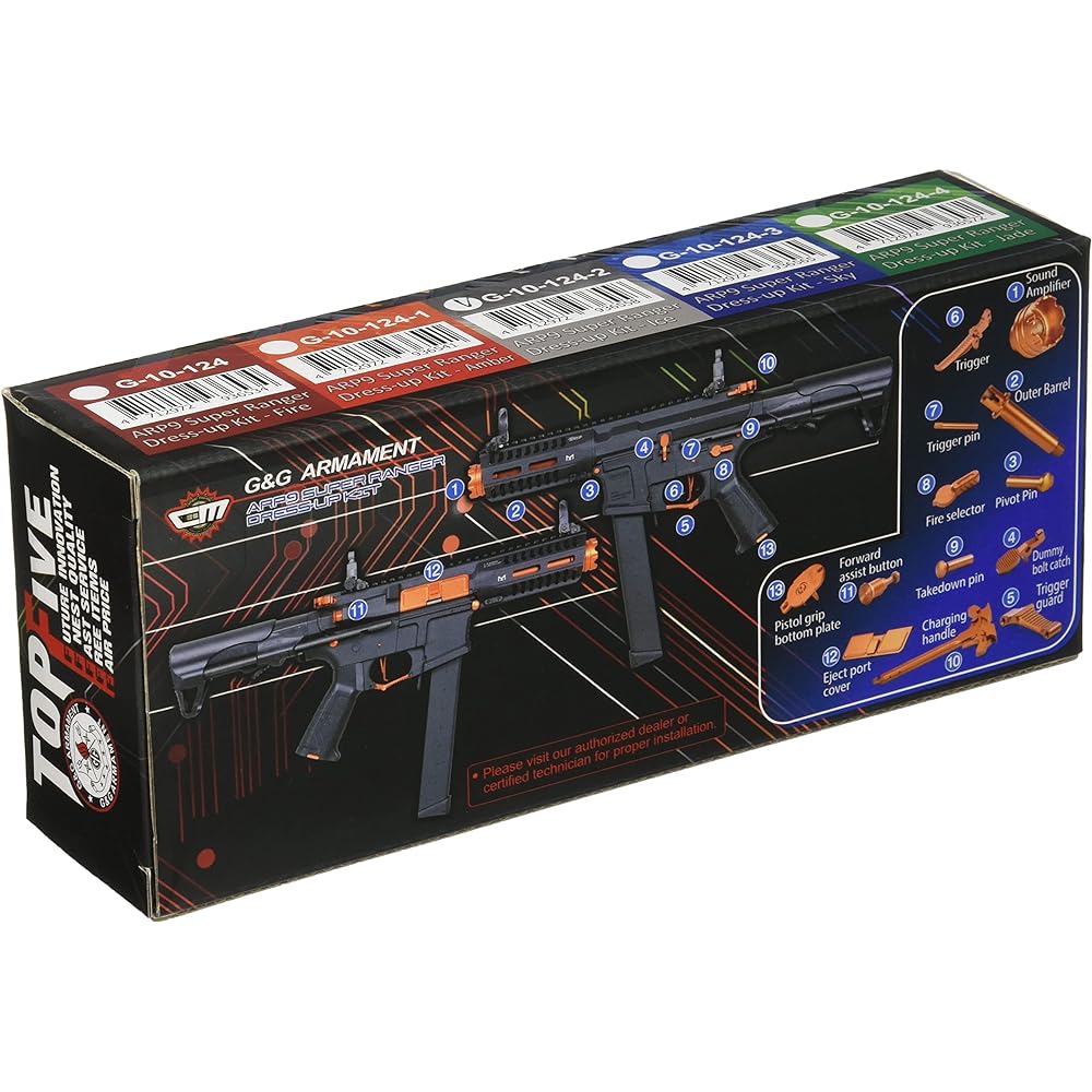 G&G ARMAMENT G-10-124-2 ARP9 Super Ranger Dress-up Kit - Ice Dress-up Kit Ice (Silver)