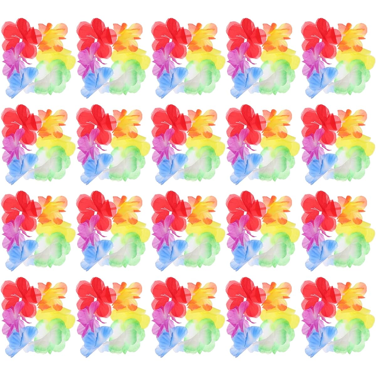BESTOYARD Hawaiian Lei Bracelet Luau Tropical Flower Bracelet Handling Crane Handrail Summer Beach Va Pool Party Decoration Prize Supplies