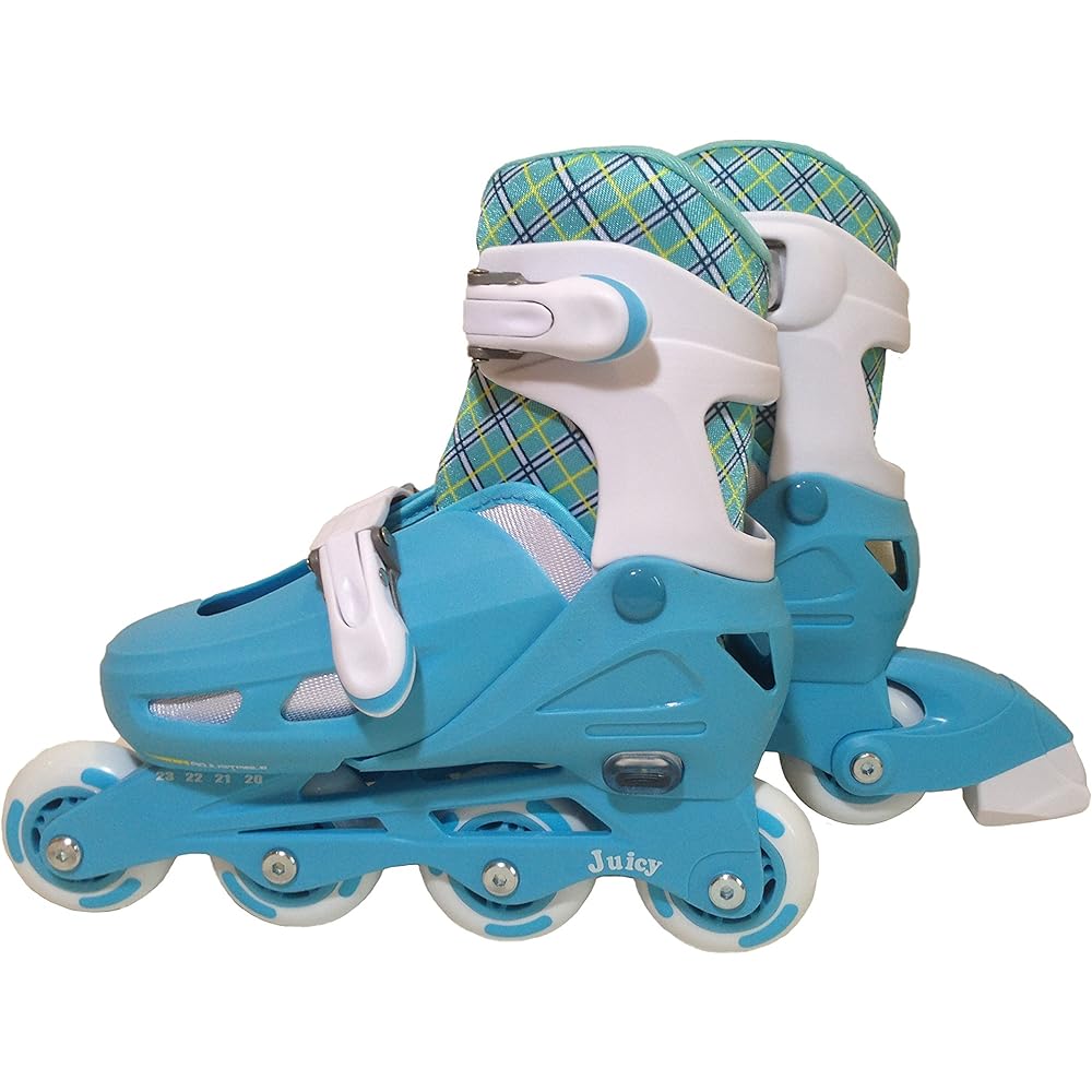 Touhou Kosan Junior Inline Skates & Helmet & Protector Combo Set KK-120 Light Blue L (20cm-23cm)