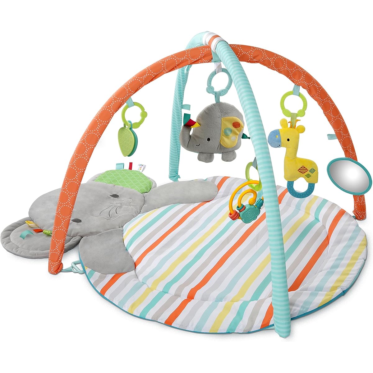 Kids II Japan Bright Starts Taggies Hug & Cuddle Activity Gym (10799) by Kids II Gray