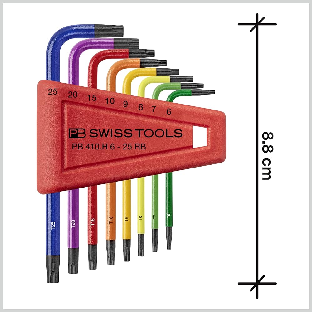 PB PB L-type rainbow hexrobe wrench set 410H/6-25RBCN