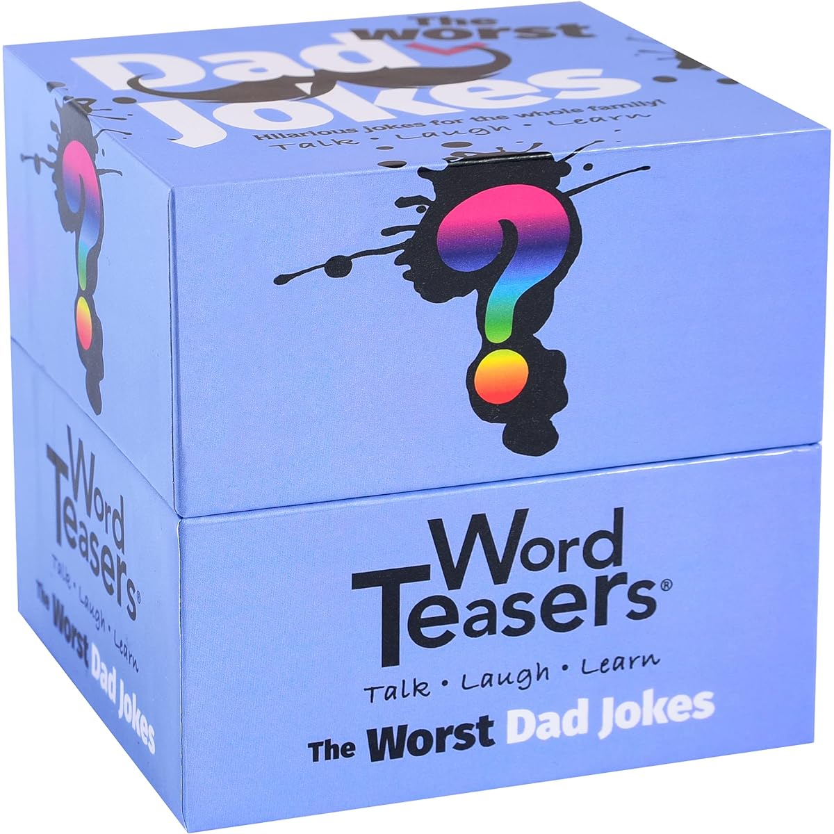 Word TEASERS Worst Dad Jokes – More More Dad Joke Cards for Adult & Kids – Funny Dad Joke Game for the Family – 2nd Edition Joke Box with 150 Worst Bad Dad Jokes – Great Dad Joke Gifts