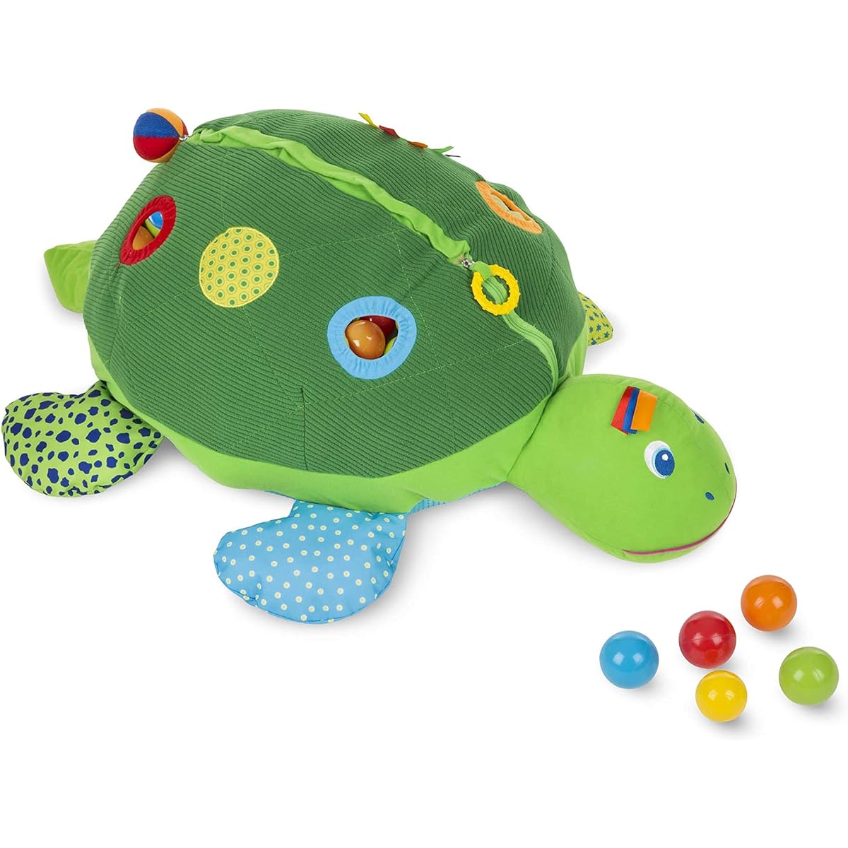 Melissa & Doug Kids Turtle Ball Pit with 60 balls