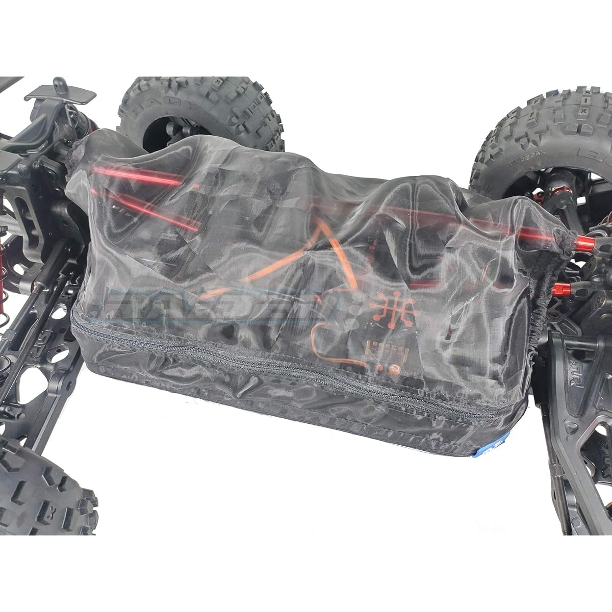 Raidenracing Chassis Lock Snow Leaves Mud Dust Protection Guard Cover for Arrma 1/5 Outcast KRATON 8S