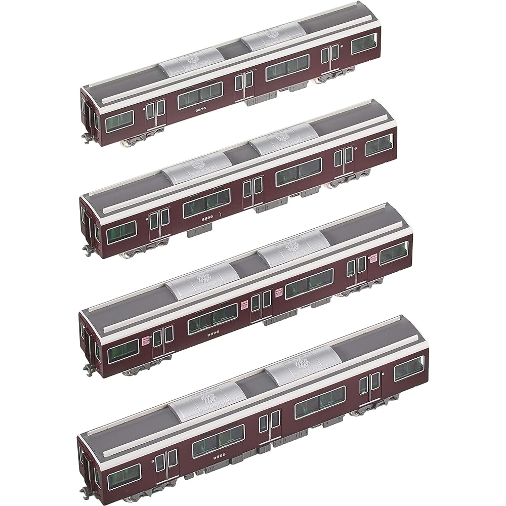 KATO N Gauge Hankyu Corporation 9300 Series Kyoto Line Extension Set 4 Cars 10-1366 Railway Model Train