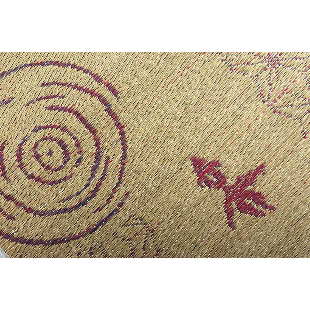 Ikehiko Corporation Igusa Rug Carpet Goldfish Japanese Traditional Compact Anti-Slip Non-woven Fabric NS Koharu Goldfish Antibacterial and Odor Resistant Approx. 180 x 240cm #8500619