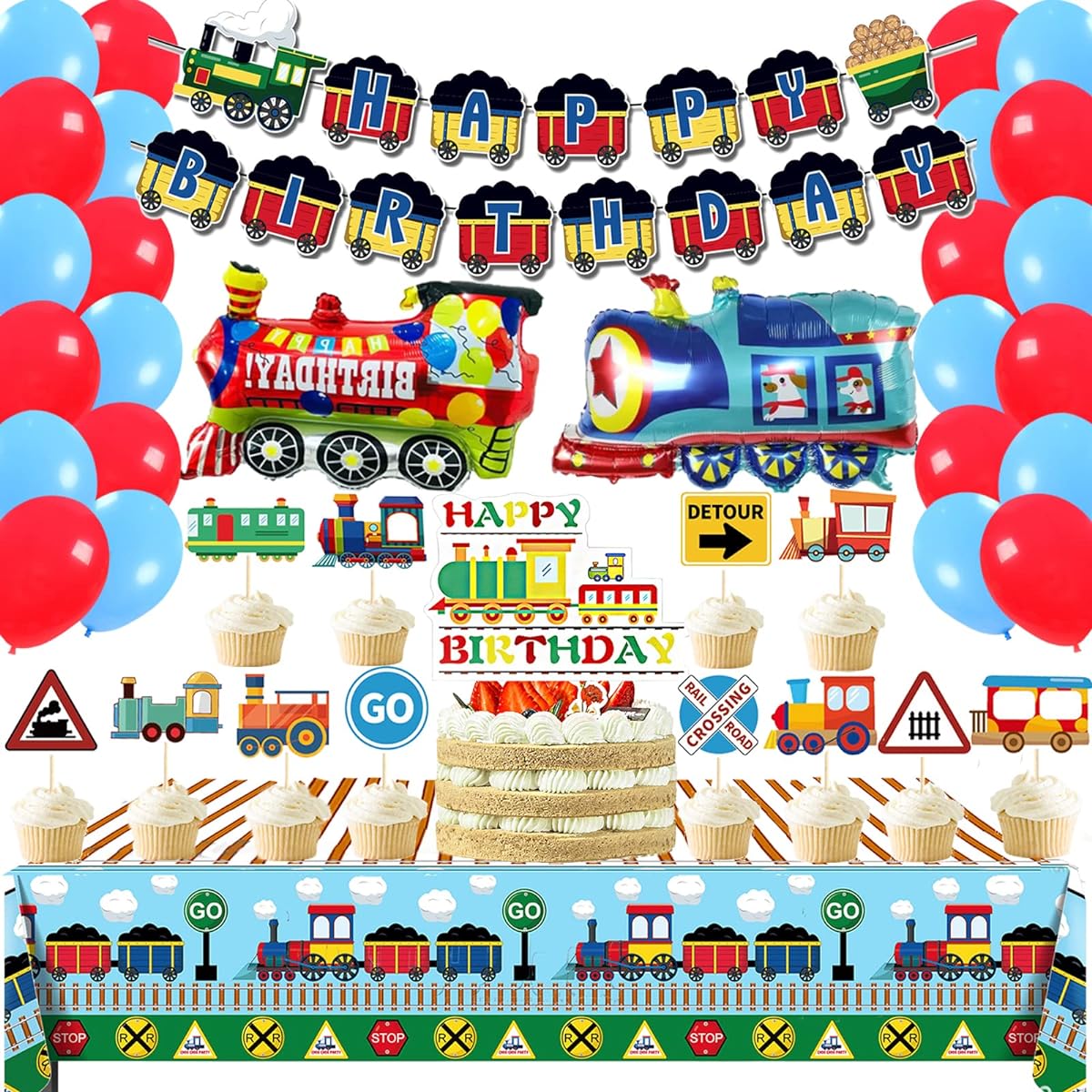Train Birthday Party Supplies Train Party Decorations Train Birthday Decorations | Train Party Supplies