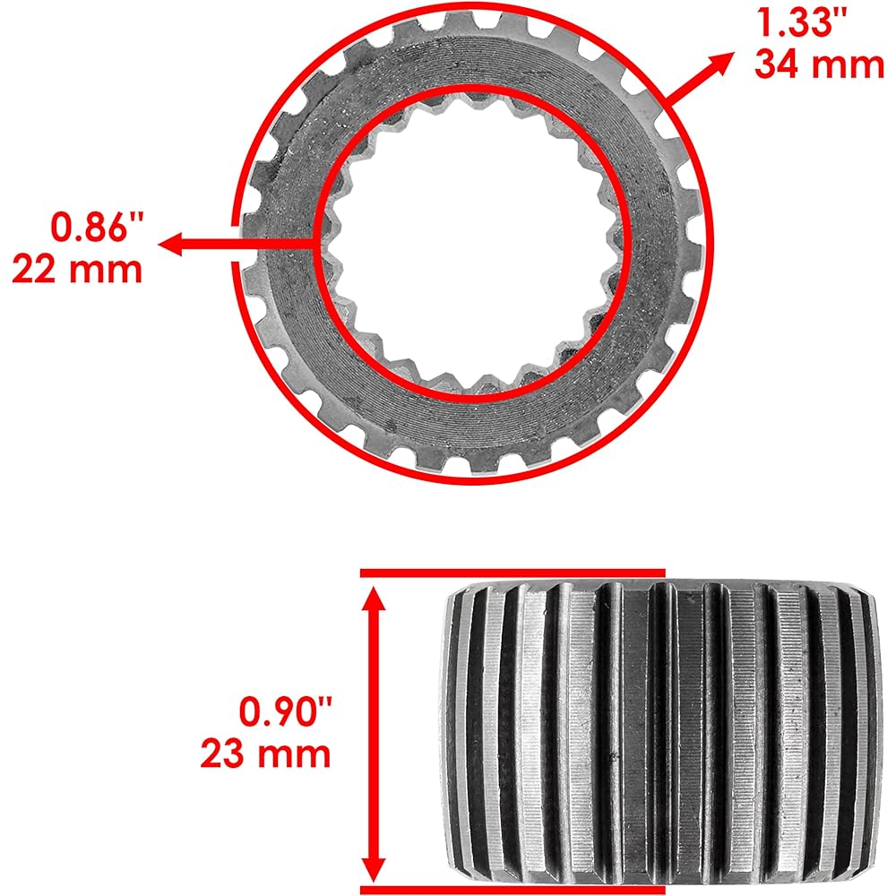 CALTRIC Rear Differential Drive Shaft Coupling Fits Yamaha RHINO 660 4X4 YXR660 YXR 660 2004-2007