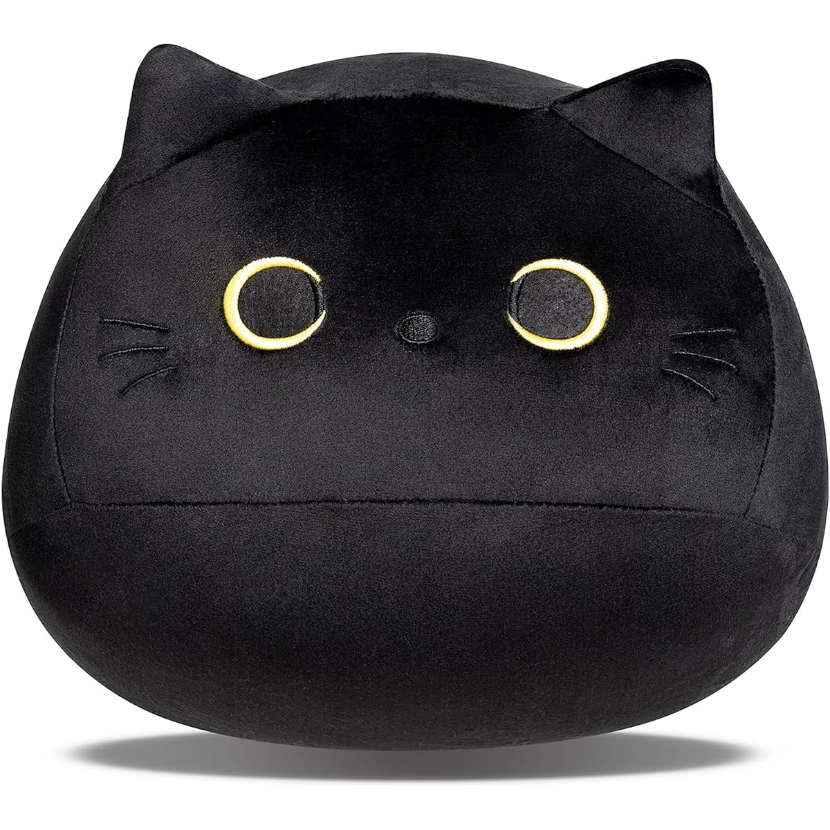SmallBos 3D 15.8" Black Cat Plush Toy Soft Kawaii Stuffed Animal Cat Plush Toy Anima Girlfriend Valentine Kids Birthday Gift