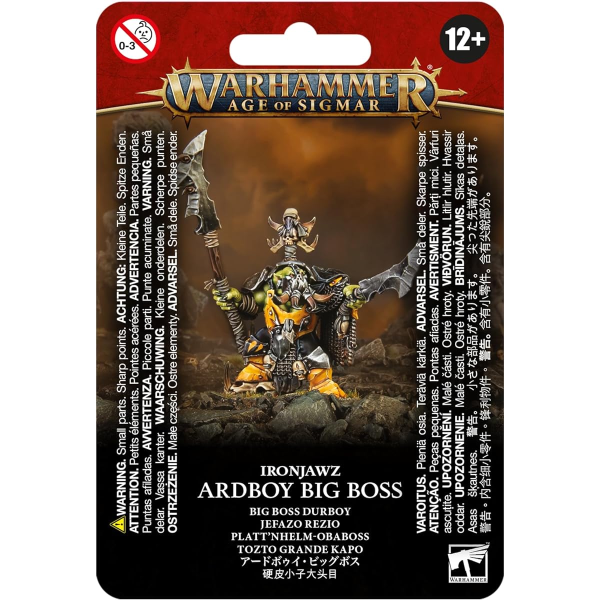 WARHAMMER AGE OF SIGMER ORRUK WARCLANS: ARDBOY BOSS