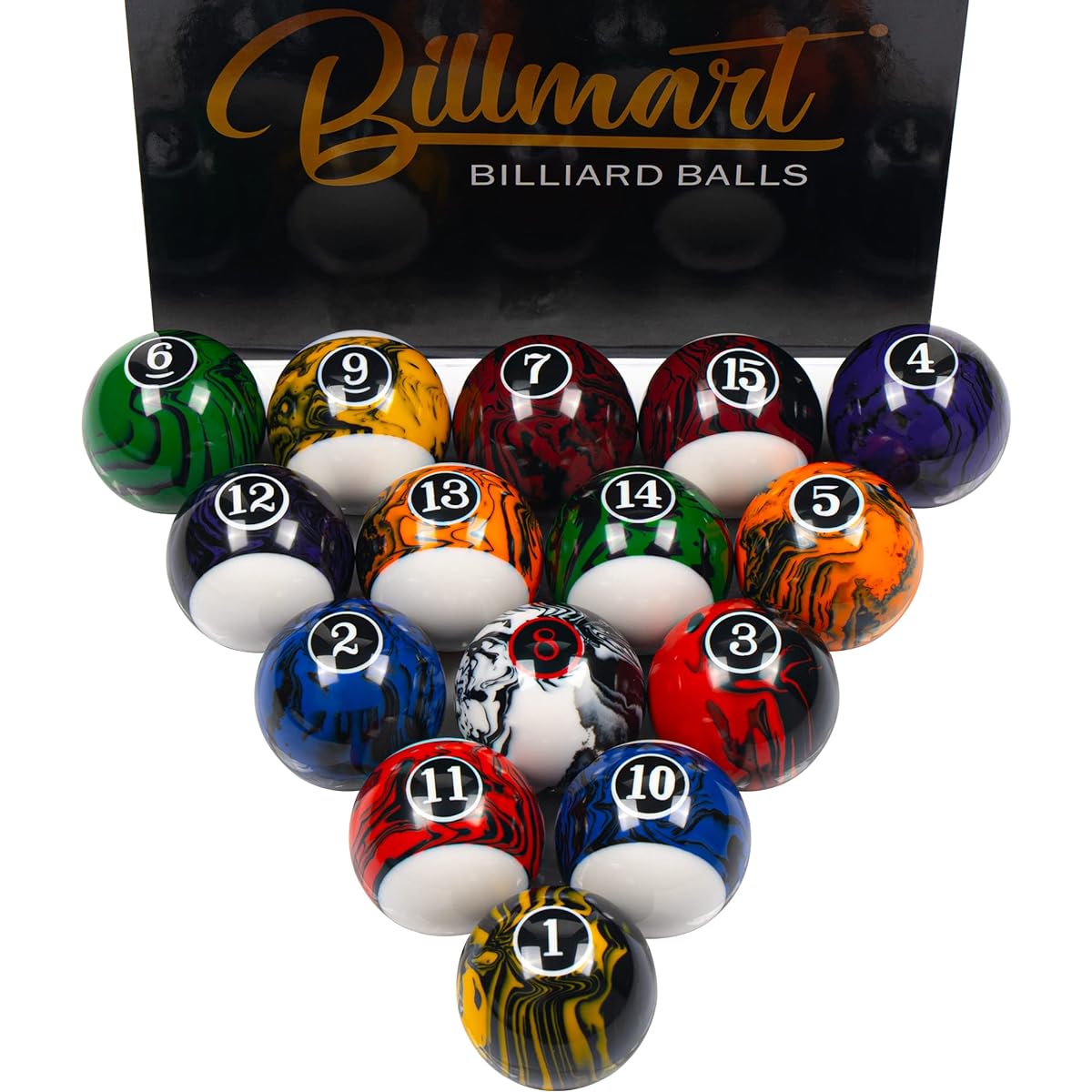 Billmart Billiard Ball Set 16 Pool Table Balls