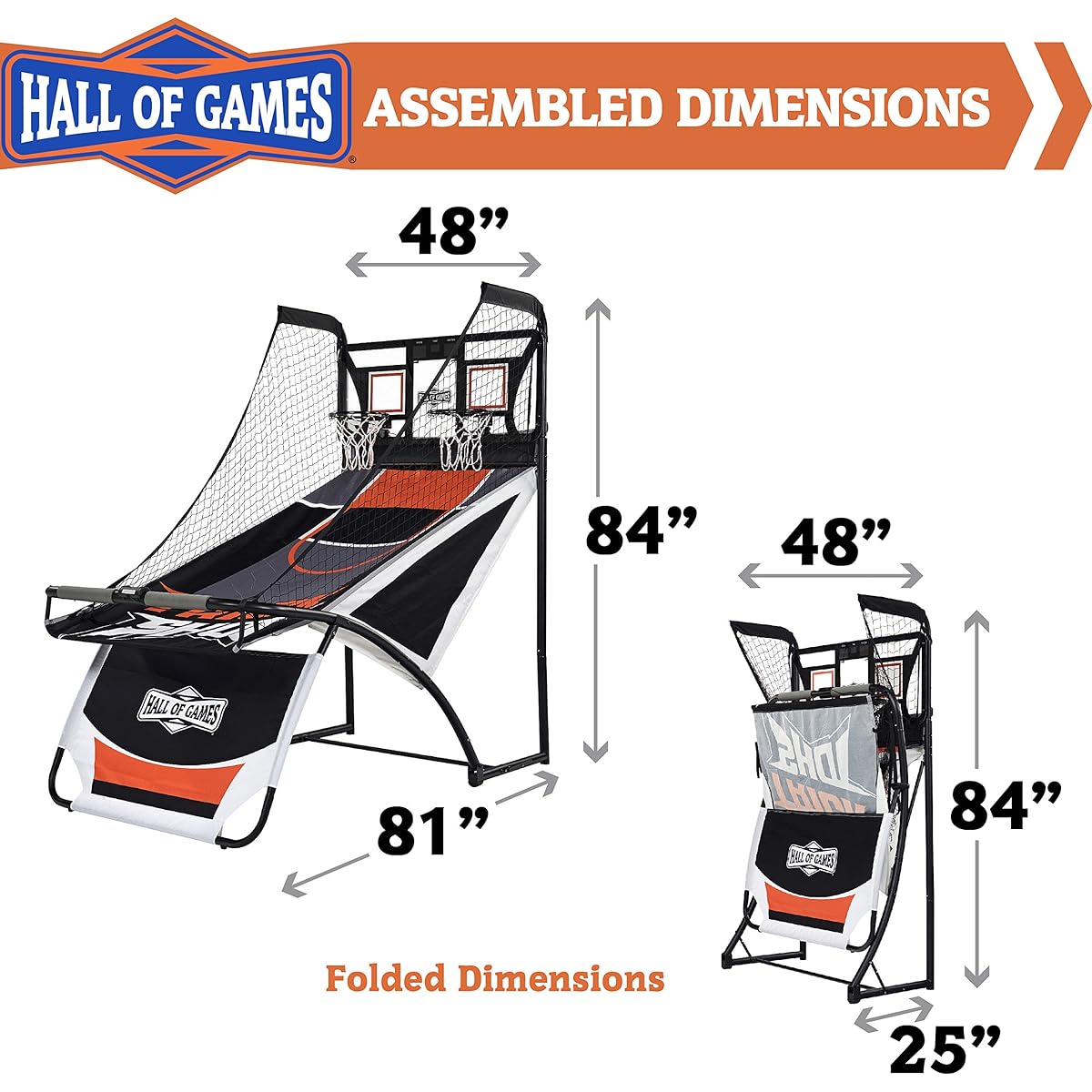Hall of Games Aracde Basketball - Multiple Styles