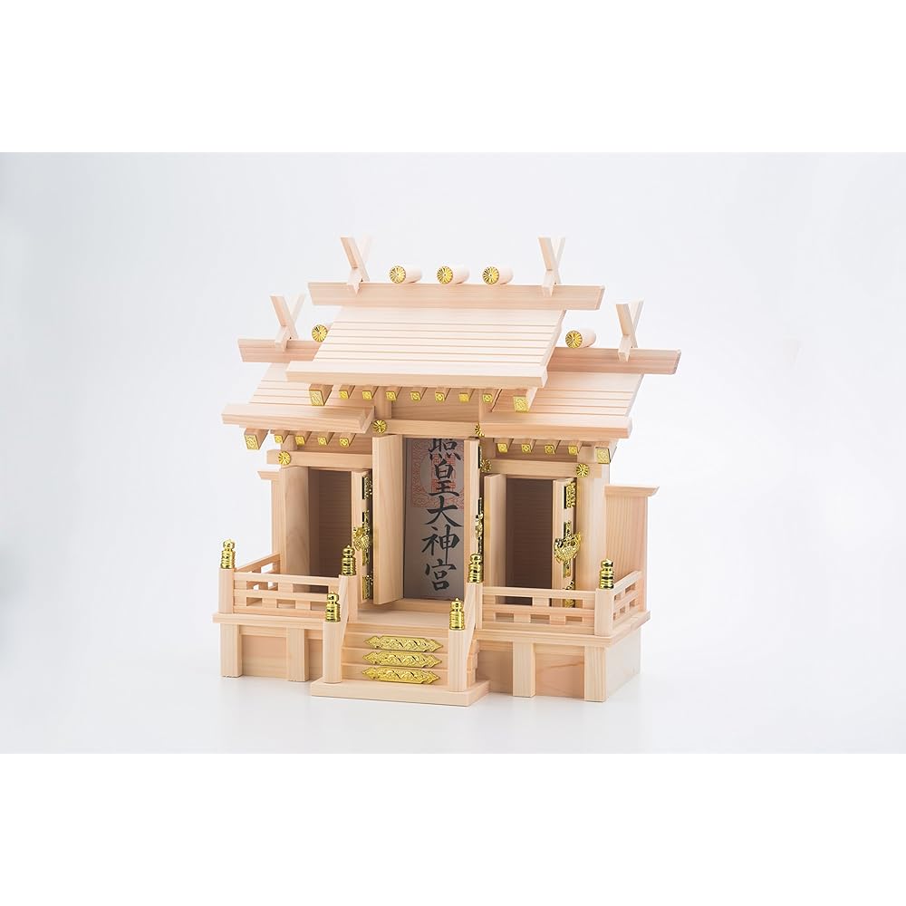Shinto altar three shrines with different roof special small Shinto altar set