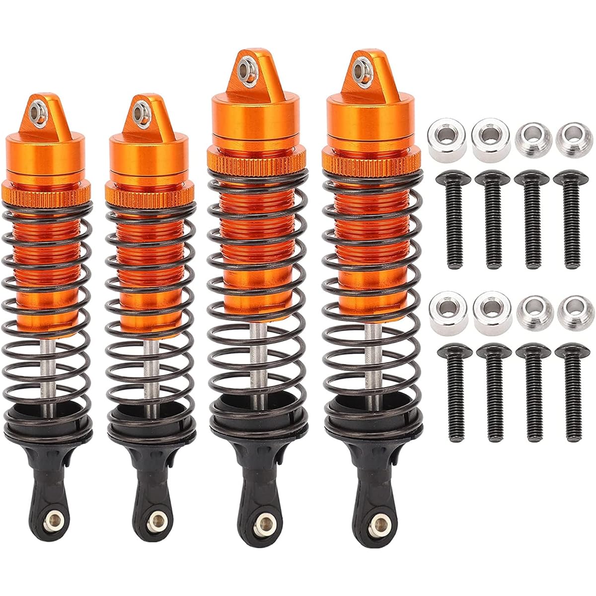 Metal Orange Slash Shocks Traxxas Slash 2wd Shock Absorbers Traxxas Slash 4x4 Shocks Traxxas Rustler Shocks Traxxas Stampede Shocks Traxxas Big Bore Shock Absorbers VXL Upgrade Parts Damper