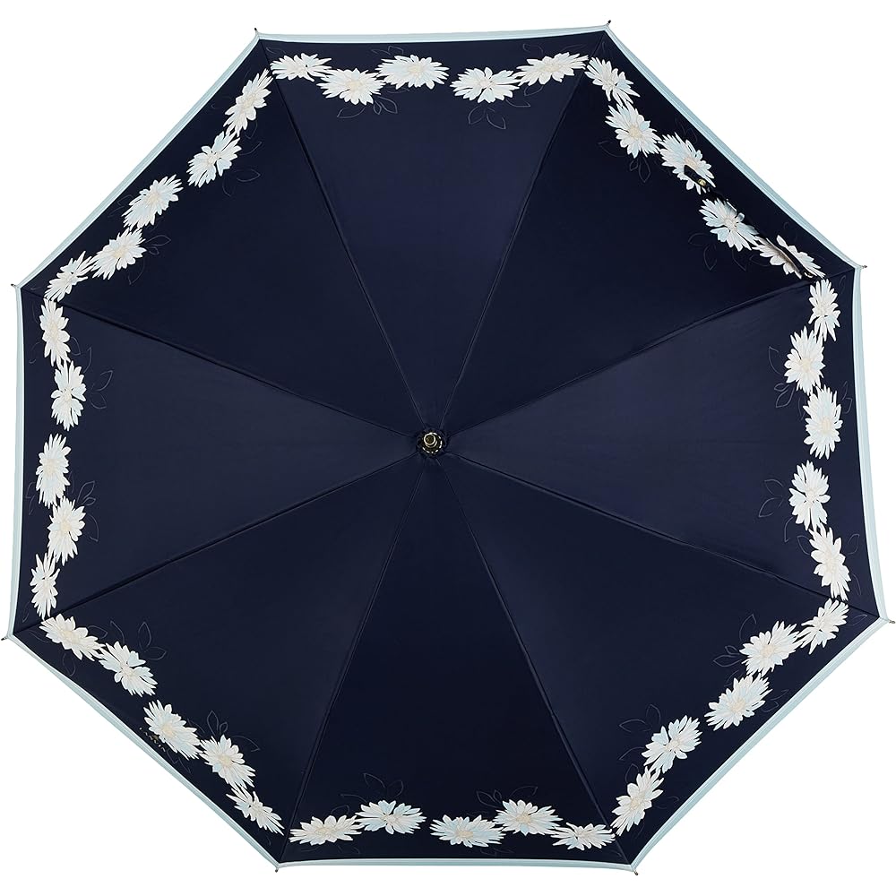 [Lanvin on Bleu] Umbrella LANVIN en Bleu Lanvin on Bleu Long Umbrella Satin Flower Print Women's 21-084-10817-00