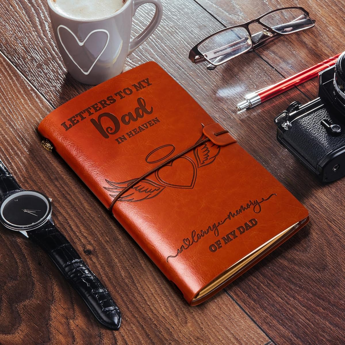 JANARARY Memorial Gifts for Lost Dad Grief Journal Memory Gifts for Dad Letters to Dad in Heaven Loving Memories