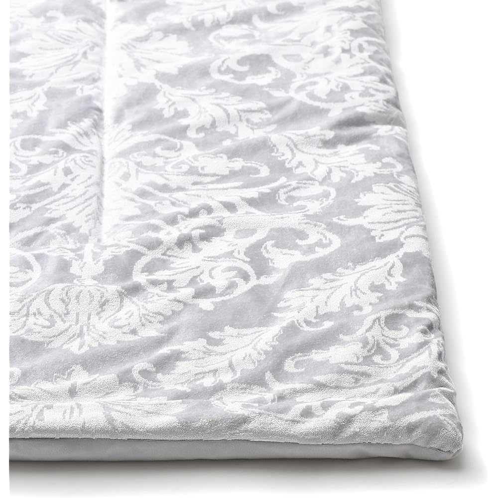 Francfranc [Online Shop Only] Jacquard Damask Kotatsu Futon Rectangle 240 x 190cm Light Gray
