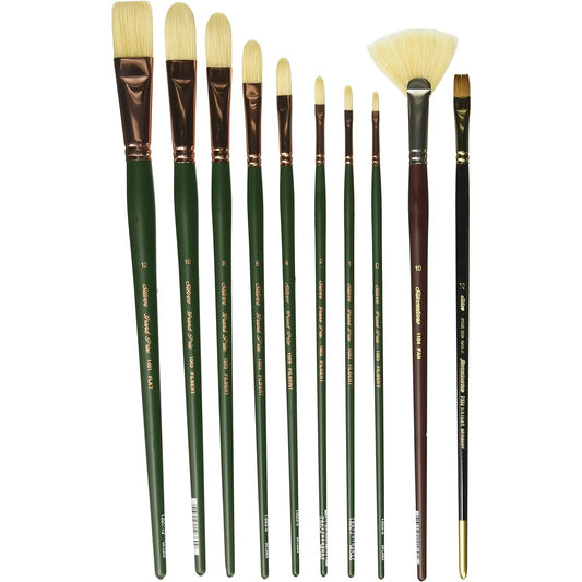 Silver Brush MSN-010 Michael Shane Neal Bravura Basic Brush Set, 10 Per Pack