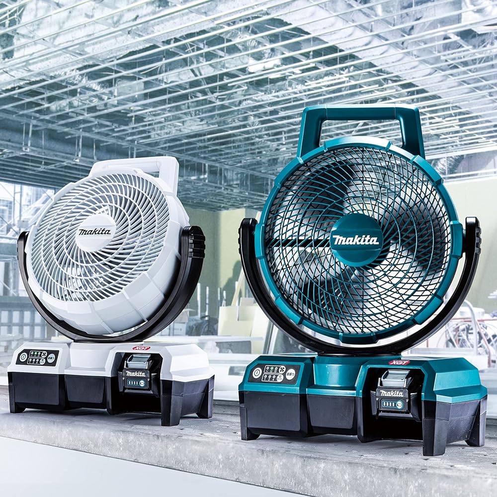 Makita Rechargeable Fan (White) 40Vmax Main Unit Only/Battery and Charger Sold Separately CF001GZW