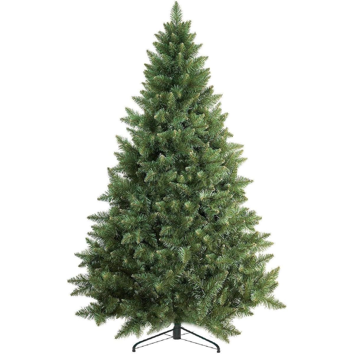 Premium 6ft Christmas Tree with 1200 Tips Canadian Fir Full Body Christmas Tree 6ft with Metal Stand Lightweight Easy Assembly