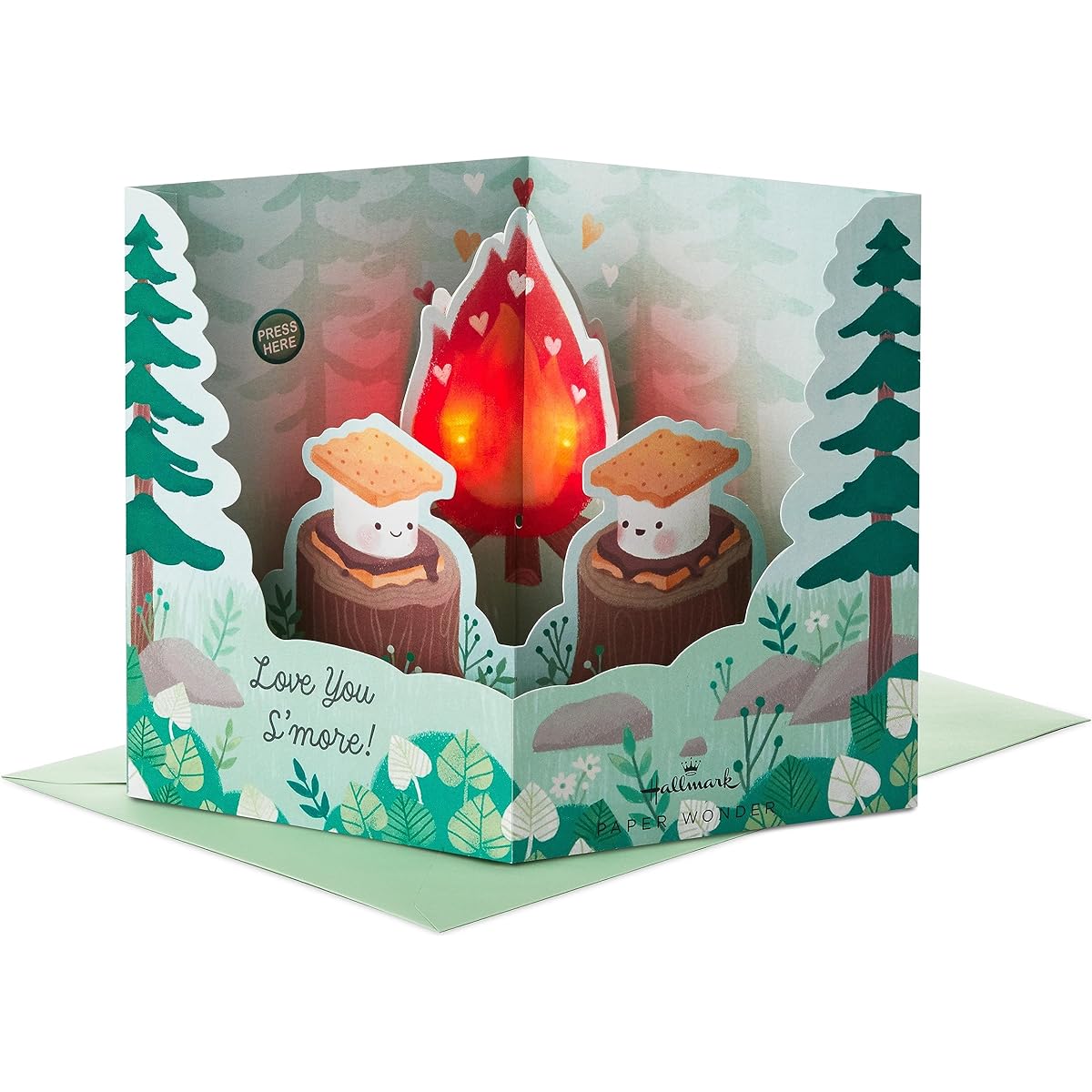 Hallmark Paper Wonder Musical Pop-Up Anniversary Card Love Card (S'mores)
